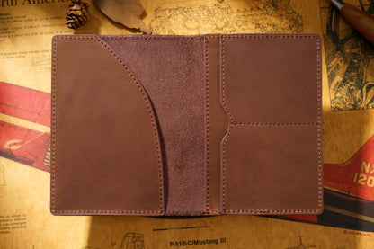 Dyed Cowhide Multifunctional Passport Holder