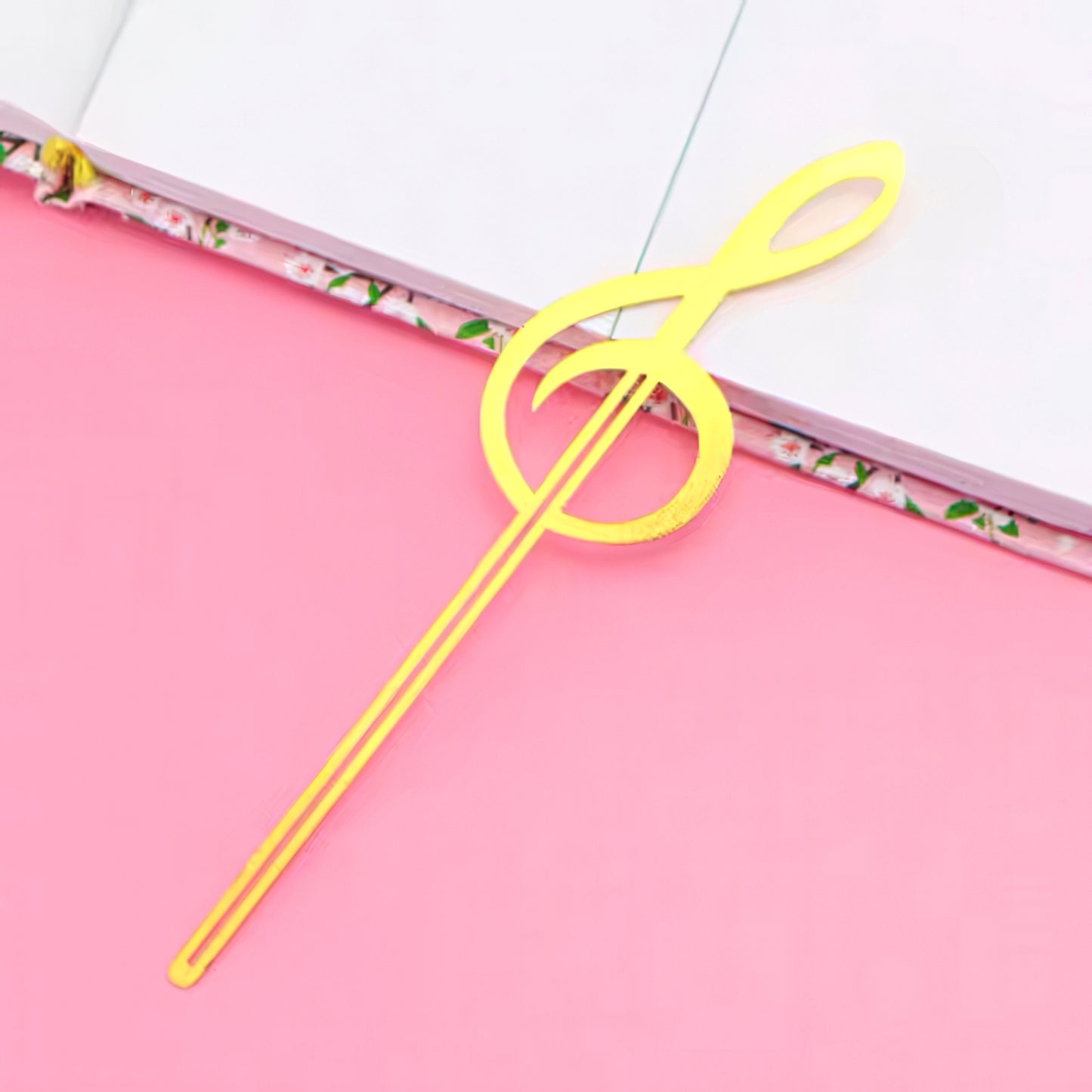 Musical Themed Metal Bookmark