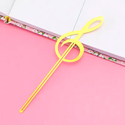 Musical Themed Metal Bookmark
