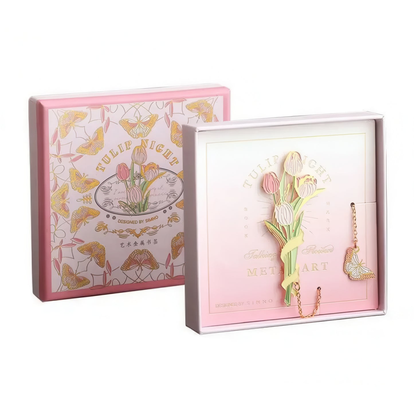 Talking with Flowers Metal Bookmark