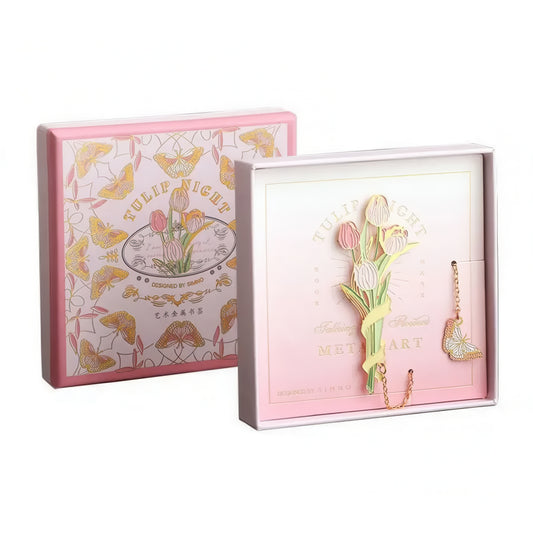 Talking with Flowers Metal Bookmark