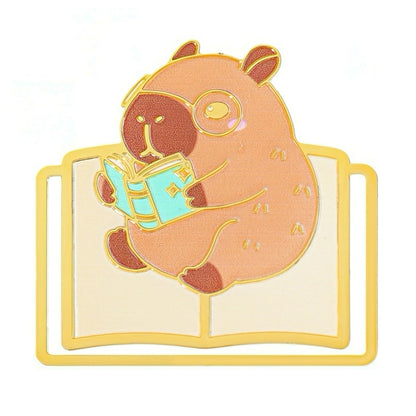 Cute Capybara Metal Bookmark
