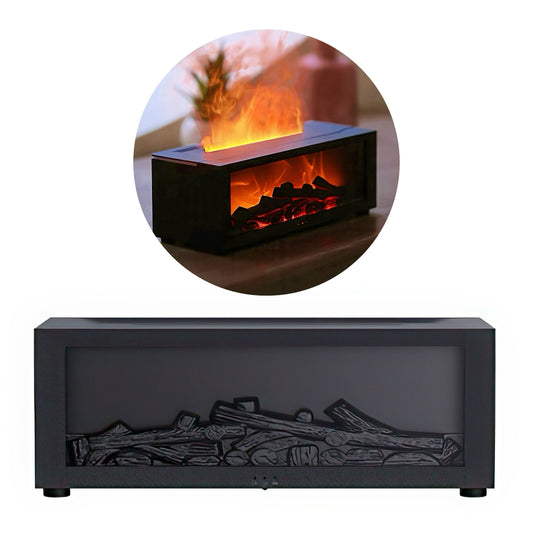 3D Fireplace Humidifier with Ambient Lighting
