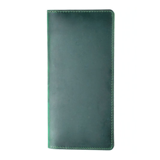 Dyed Cowhide Bifold Long Wallet
