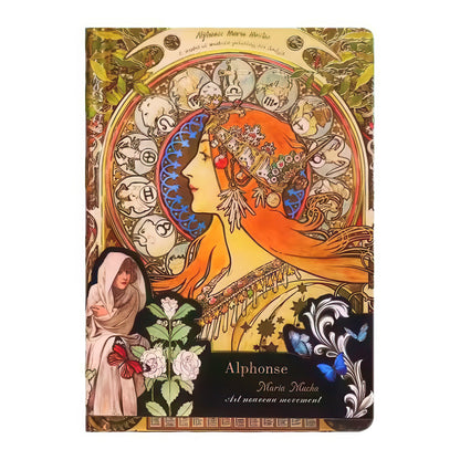 Alphonse Mucha Paintings Hardcover Journal