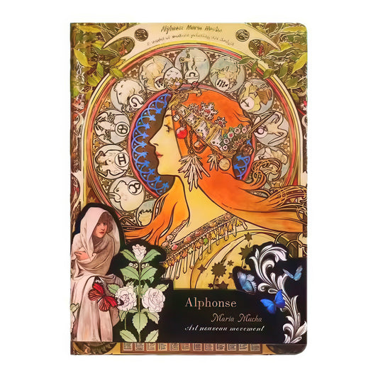 Alphonse Mucha Paintings Hardcover Journal