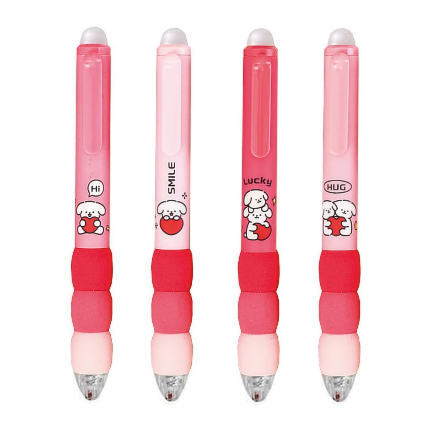 Cute Soft Grip Erasable Gel Pen Set