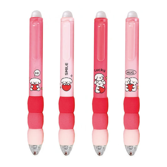 Cute Soft Grip Erasable Gel Pen Set