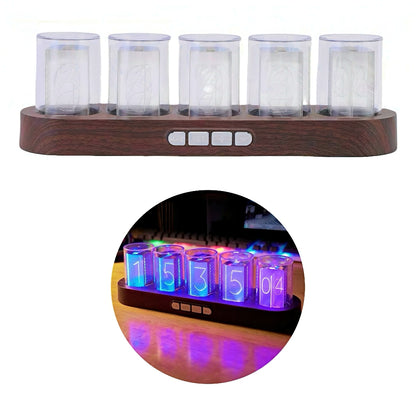Nixie Tube Clock with RGB LED Glow