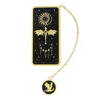 Fourth Wing Themed Metal Bookmark