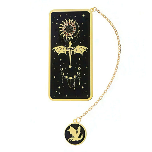Fourth Wing Themed Metal Bookmark