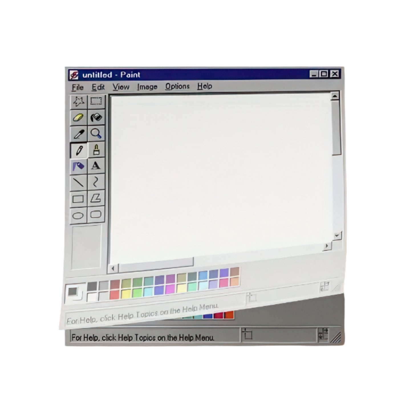 Microsoft Paint Software Window Sticky Notes