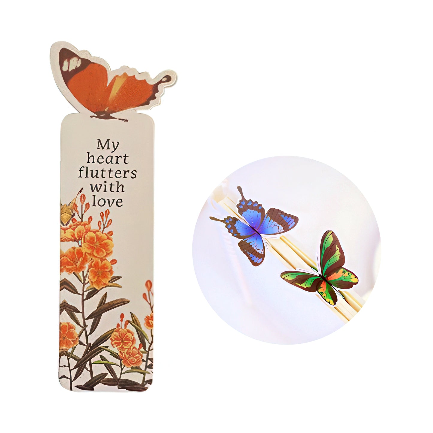3D Butterfly Paper Bookmark