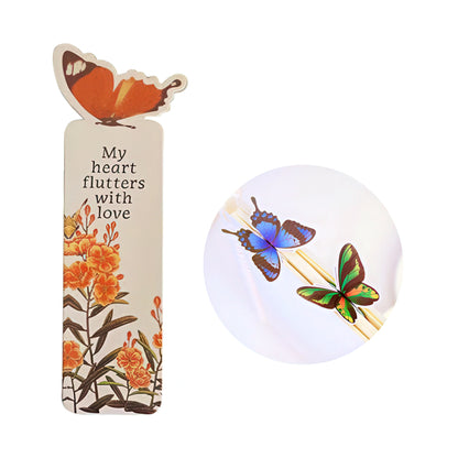 3D Butterfly Paper Bookmark