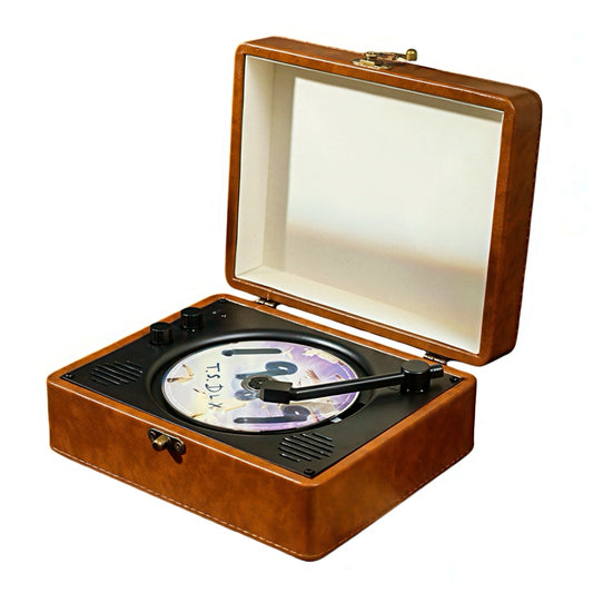 Portable CD Player with Vintage Record Player Design
