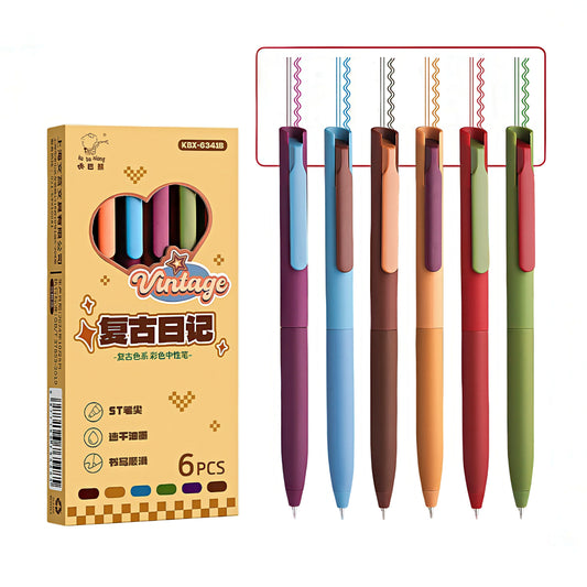 Vintage-colored Gel Pen Set