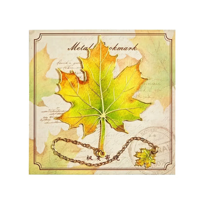Autumn Leaf Metal Bookmark