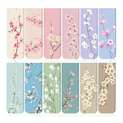Flower Themed Magnetic Bookmark Set