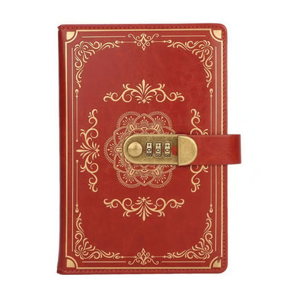 A5 Vintage Style Notebook with Combination Lock