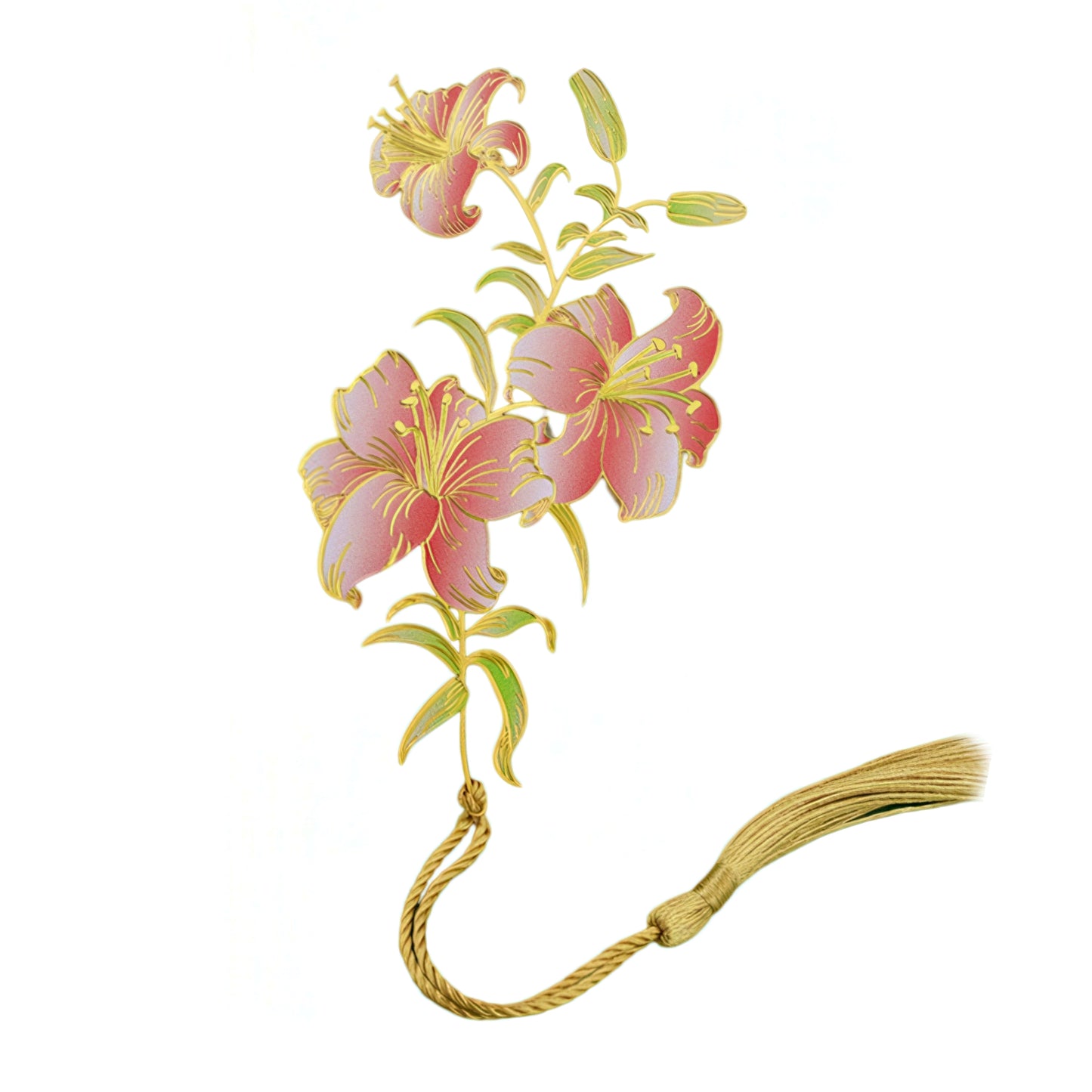 Aesthetic Flower Metal Bookmark