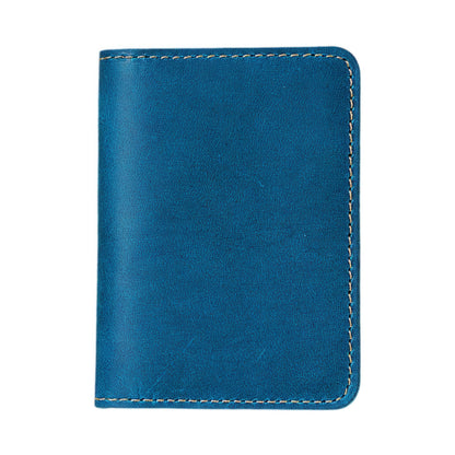Dyed Cowhide Card Holder Wallet
