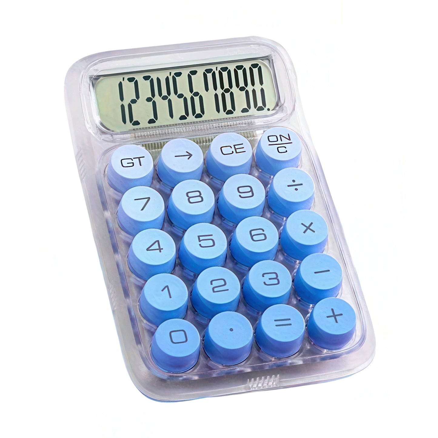 Transparent Calculator with Gradient Color Buttons