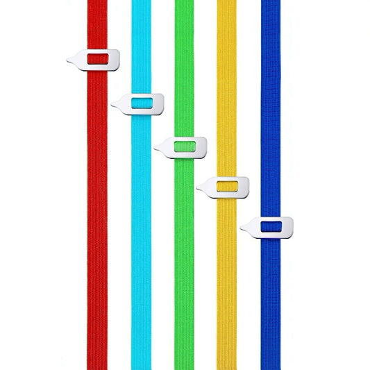 Elastic Band Bookmark with Sliding Metal Pointer