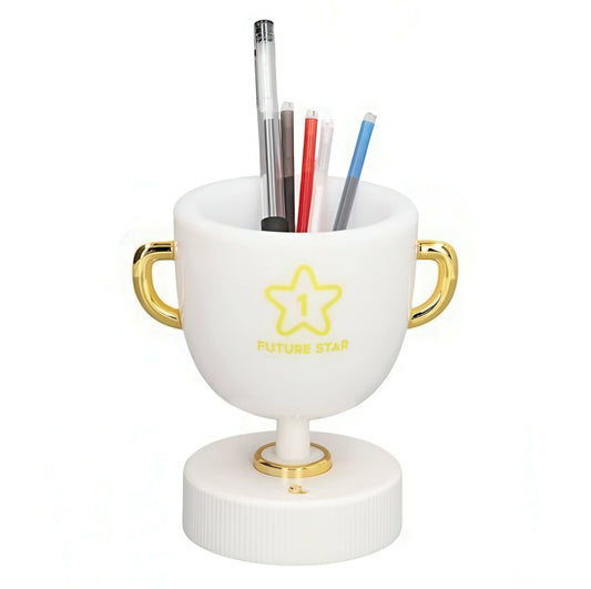 Trophy Shaped Pen Holder with Nightlight