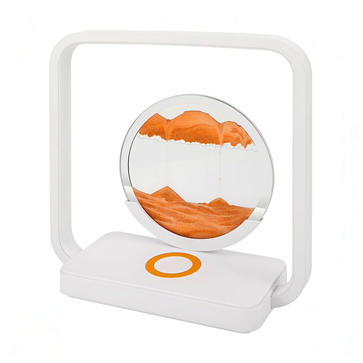 3D Moving Sand Art with Nightlight and Wireless Charging