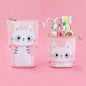 Cute Animal Retractable Stand Up Pencil Case
