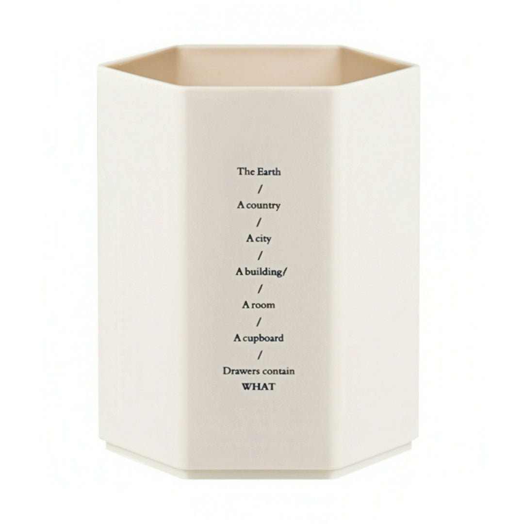 Hexagonal Plastic Pen Holder