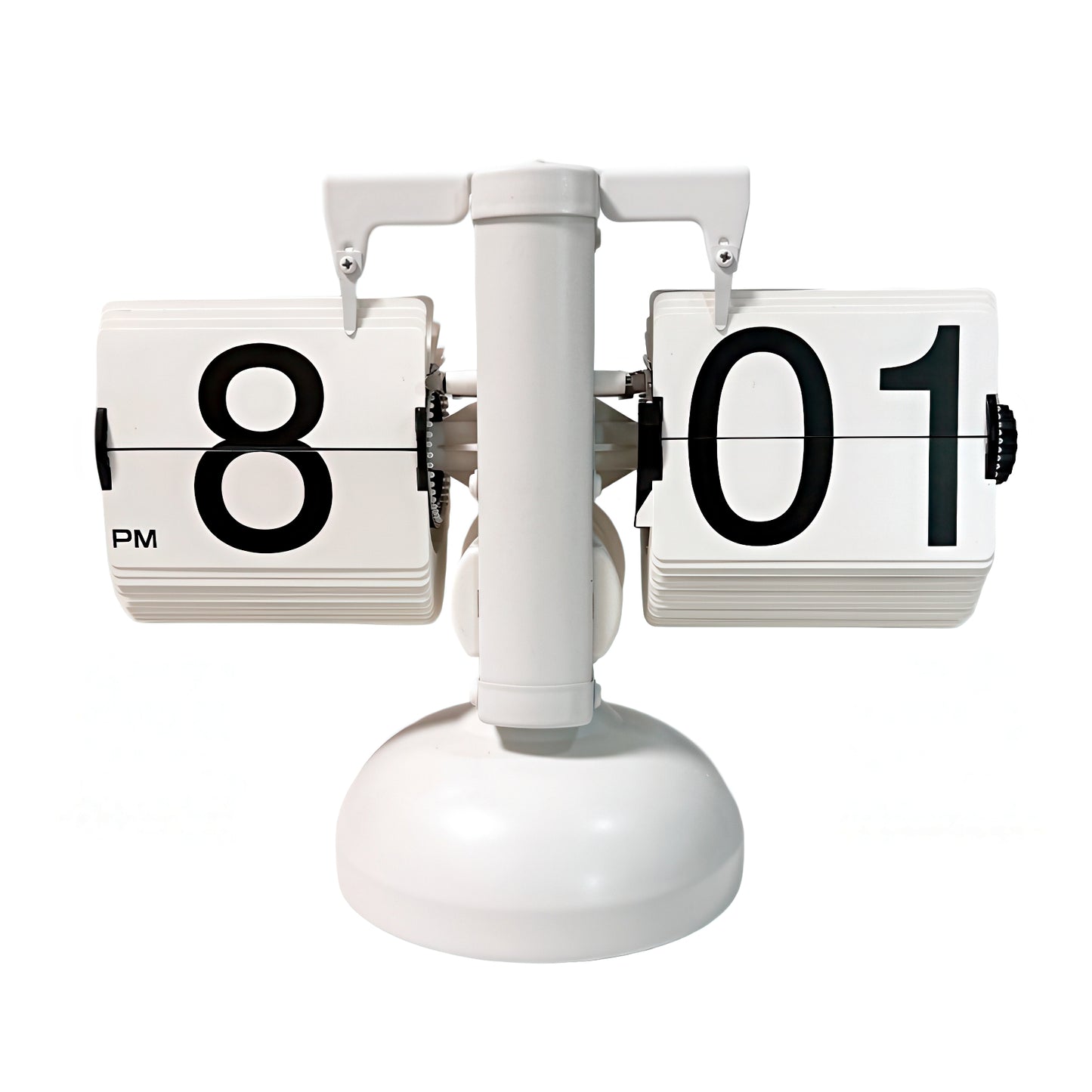 Retro Mechanical Flip Clock with Metal Base