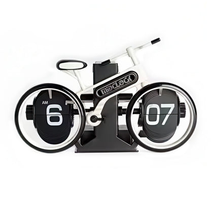 Bicycle Shaped Mechanical Flip Clock