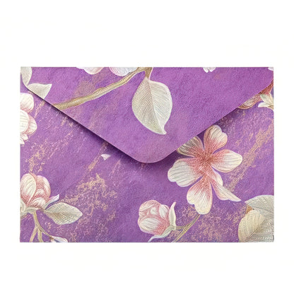 Elegant Floral Brocade Style Envelopes