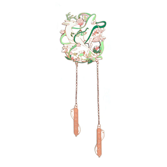 Lucky Animals Themed Metal Bookmark