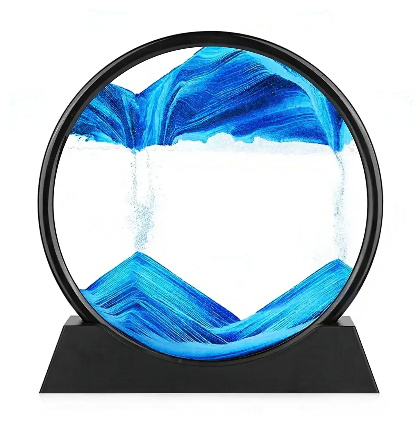 3D Deep Sea Sandscape Moving Sand Art on a white background