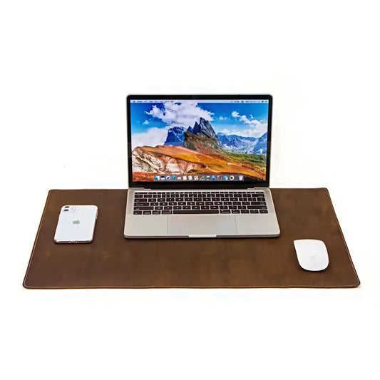 Handmade Leather Non-Slip Desk Pad Protector