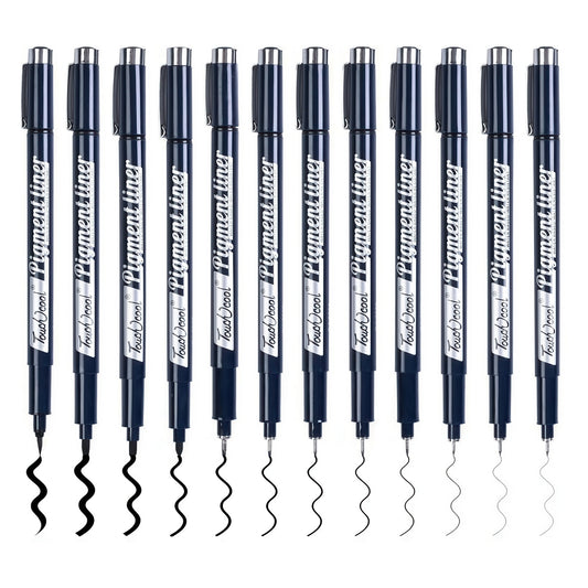 Touch Cool Waterproof Fine Line Drawing Pen Set