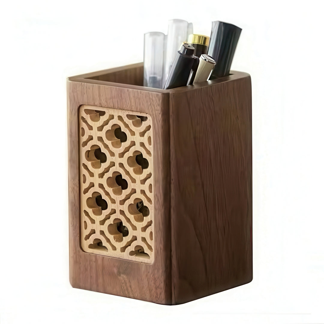 Aesthetic Wooden Pen Holder