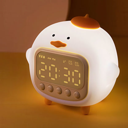 Cute Duck Alarm Clock with Nightlight