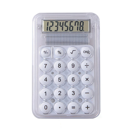 Colorful Pocket Calculator with Transparent Case