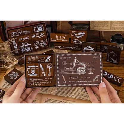 Memories of the Past Wooden Stamp Set
