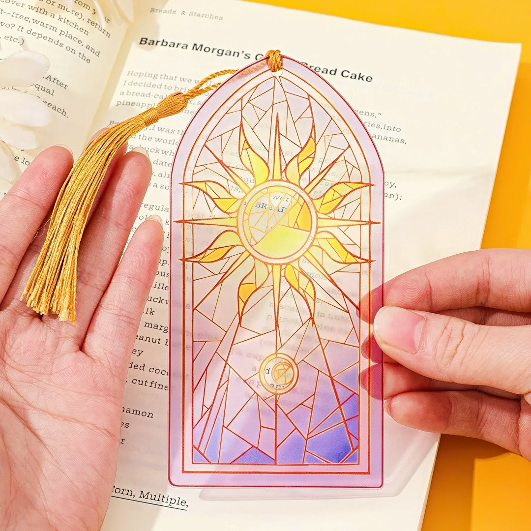 Sun and Moon Themed Acrylic Bookmark