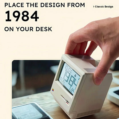 Retro Macintosh Shaped Alarm Clock