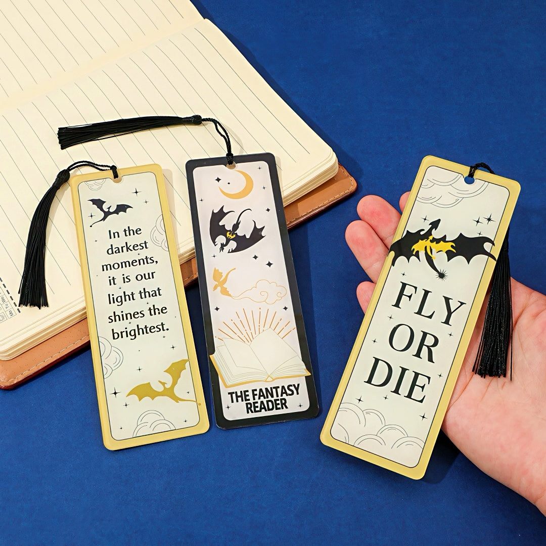 Fourth Wing Themed Acrylic Bookmark