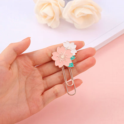 Cherry Blossoms Metal Paper Clip