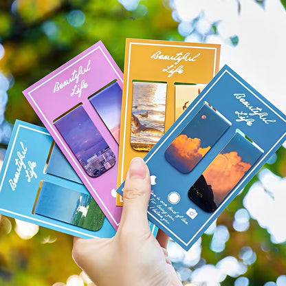 Beautiful Scenery Magnetic Bookmark Set
