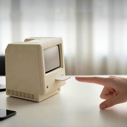 Retro Macintosh Shaped Alarm Clock