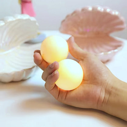 Ceramic Oyster with Pearl Nightlight