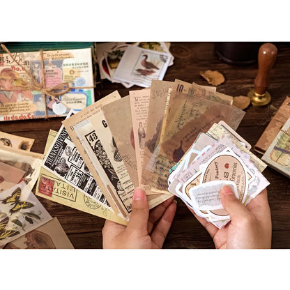 Retro Themed Scrapbook Supplies Pack